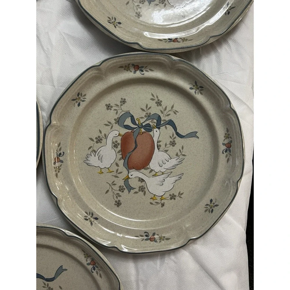 Vtg International Marmalade Stoneware 25 Pieces Goose Cottagecore Country